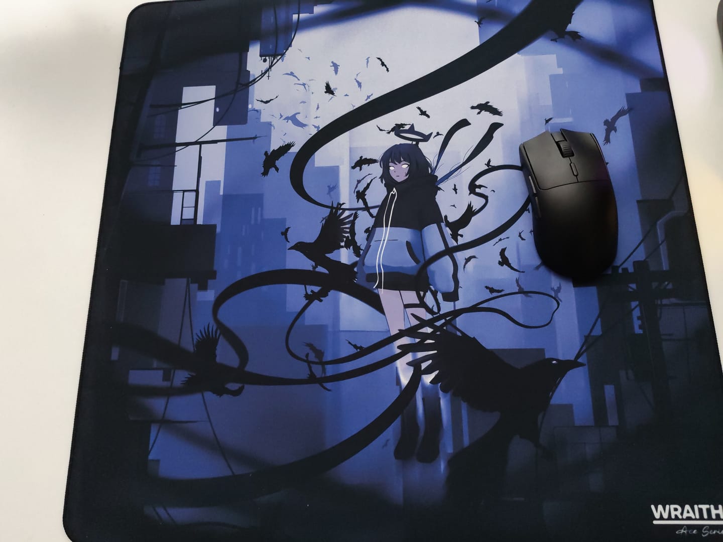 Customer photo review of Wraith Ace Series [Ravenfall] Limited Edition Poron Mousepad