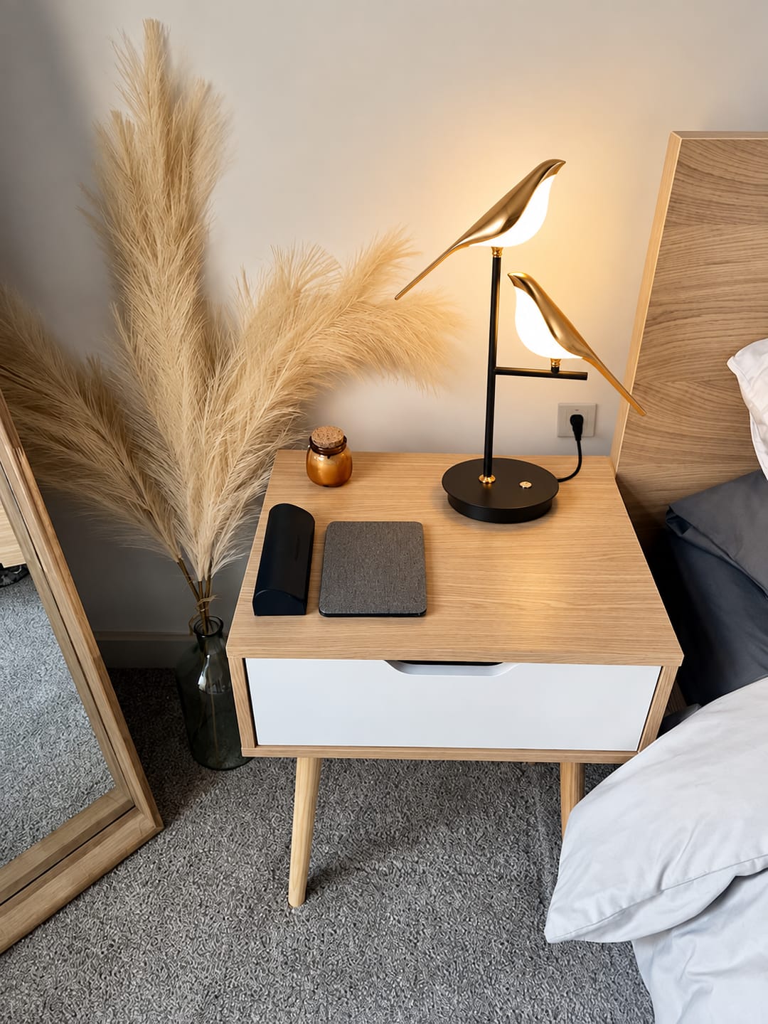 Customer photo review of Mrbird Table Lamp