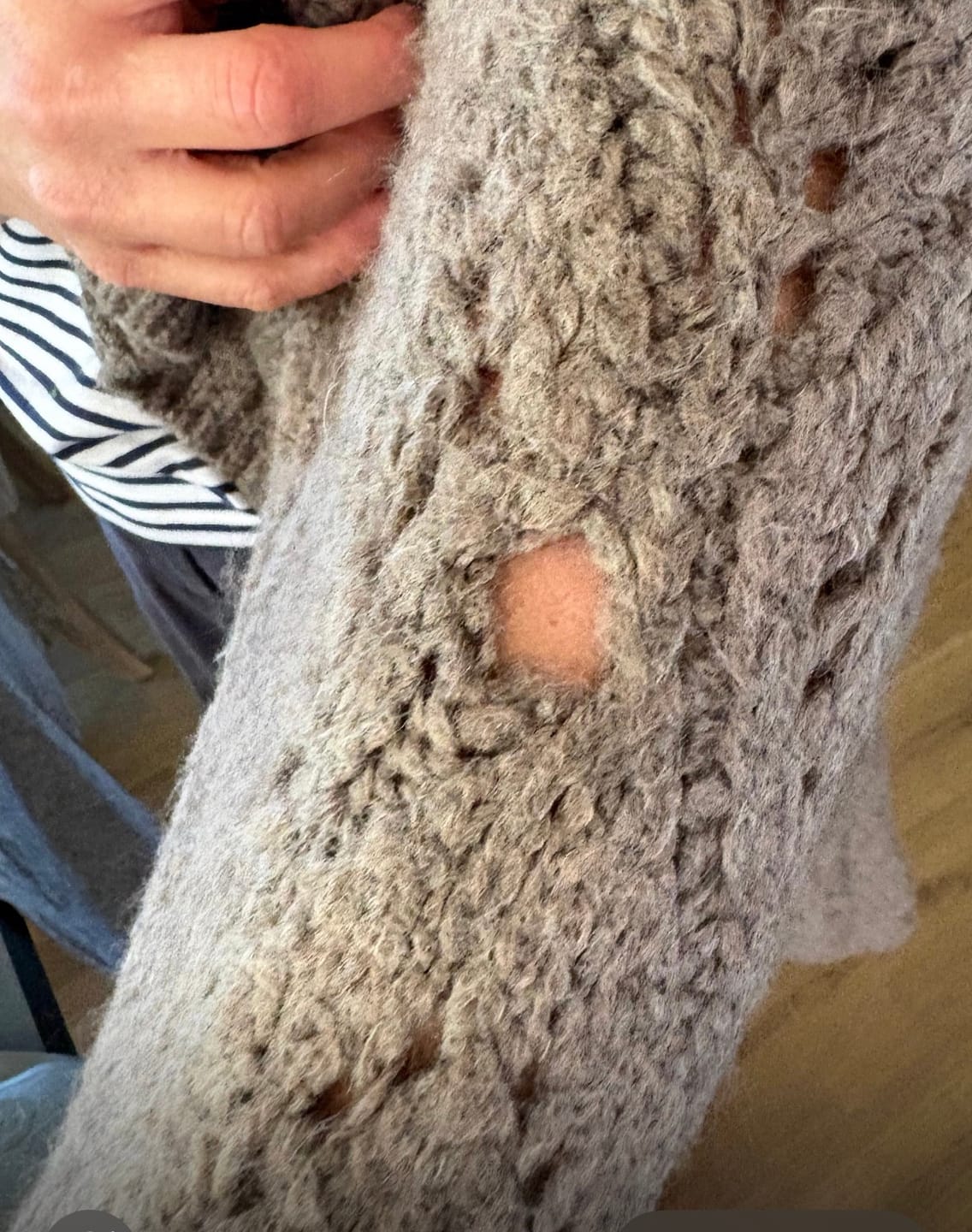 Customer photo review of Chunky Lochstrick Cardigan