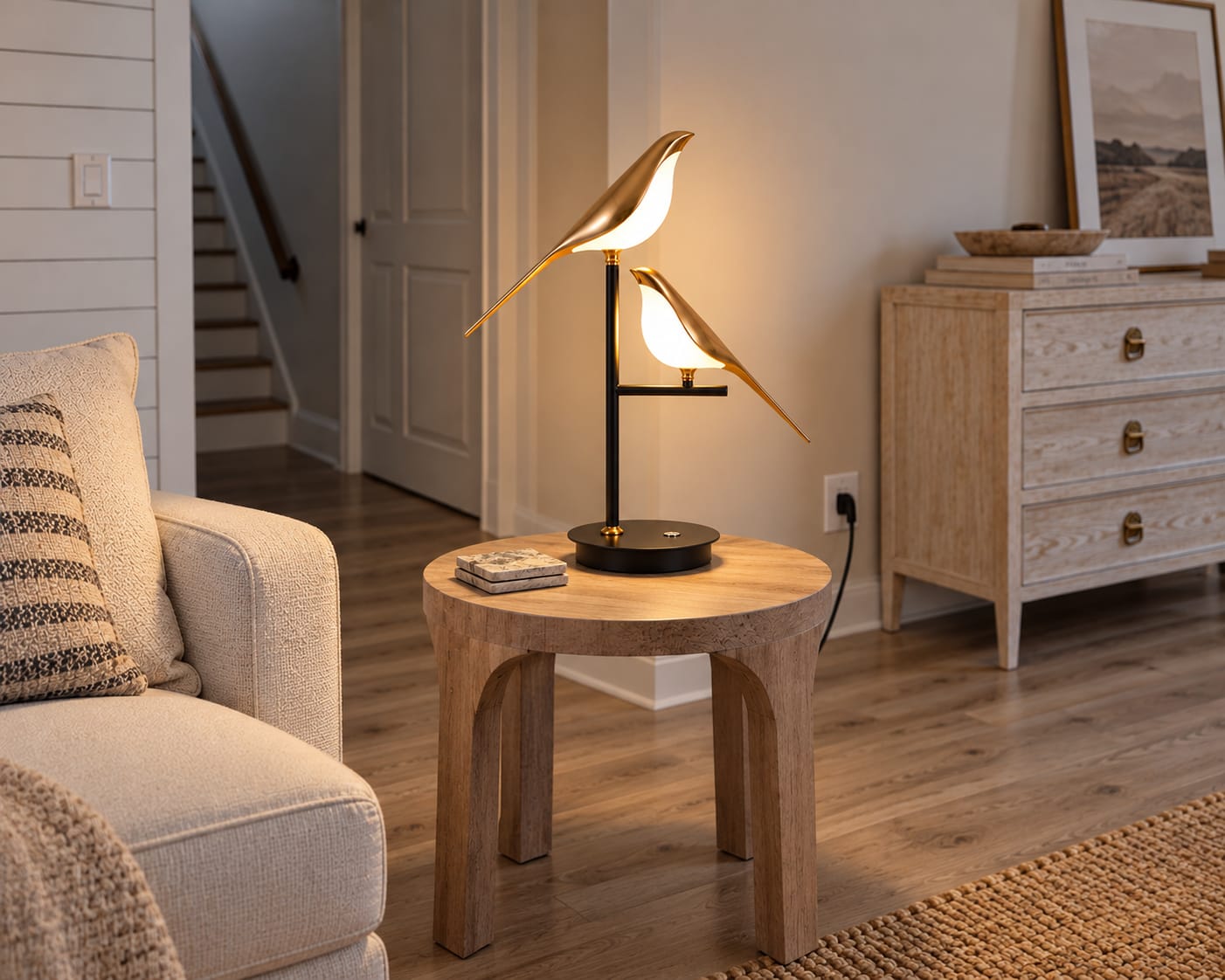 Customer photo review of Mrbird Table Lamp