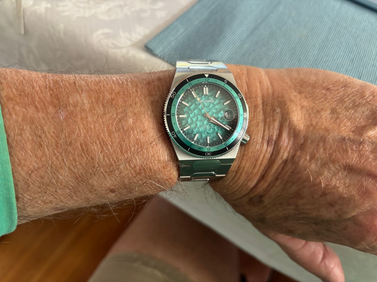Customer photo review of Oceanic Blue