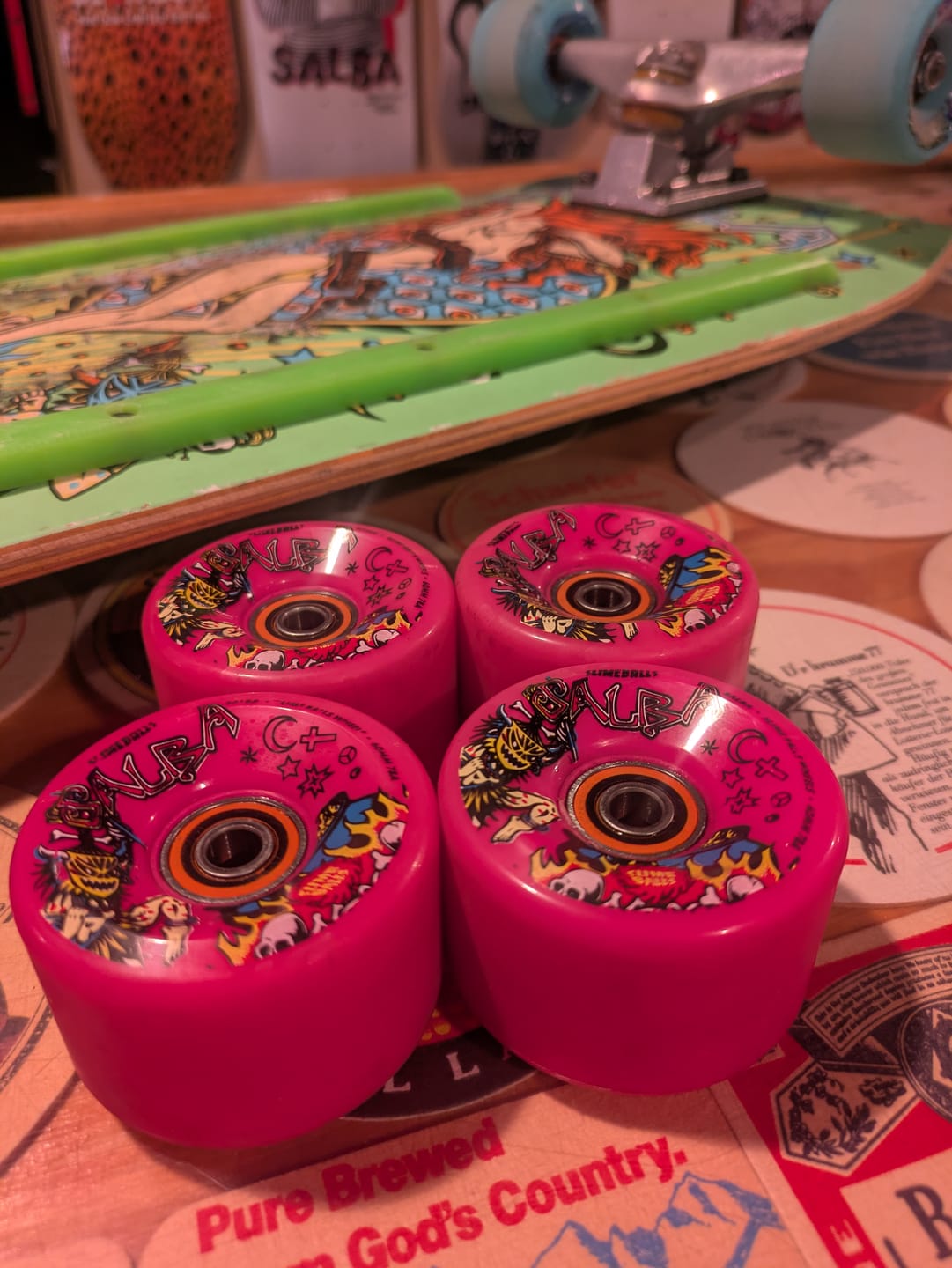 Customer photo review of SLIME BALLES SALBA WITCH DOCTOR PINK 60MM 78A WHEELS