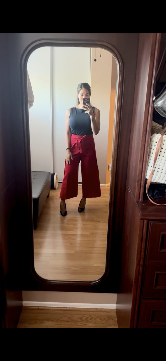 Customer photo review of Wrap Around Pants
