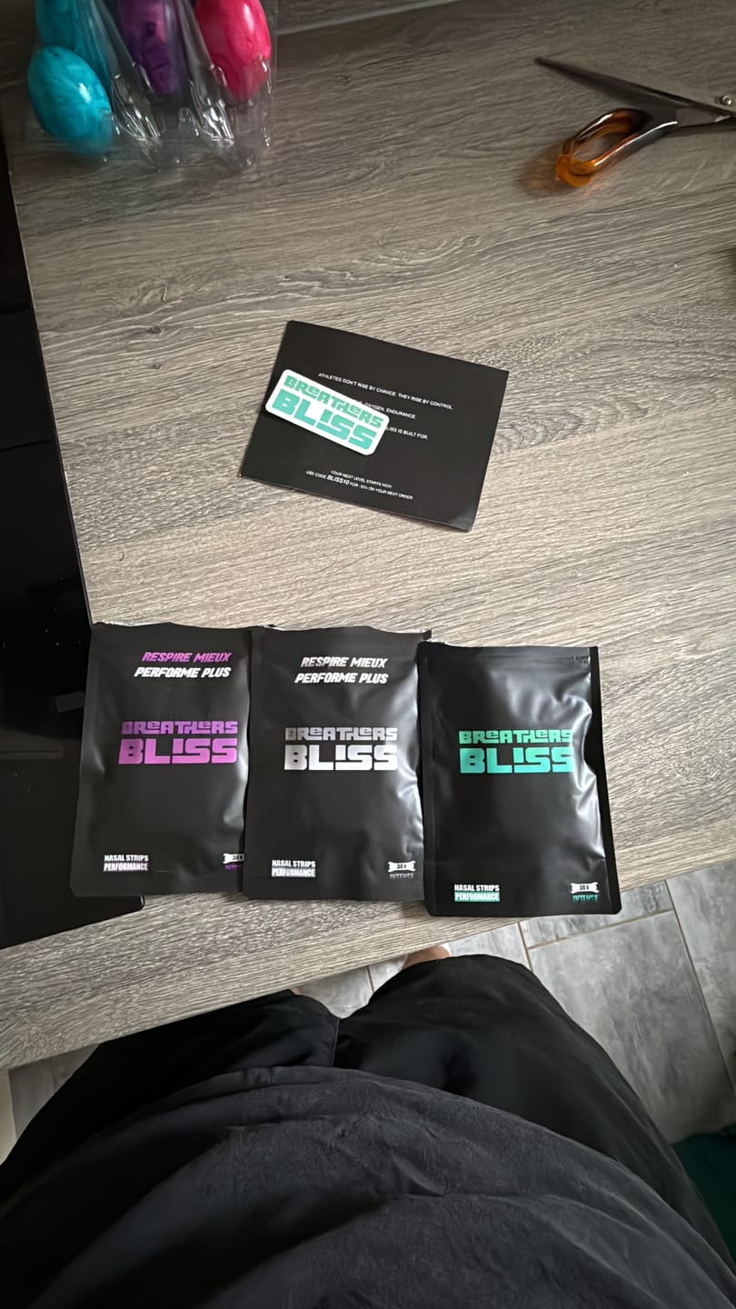 Customer photo review of Pack Trio Couleurs de Bandes Nasales