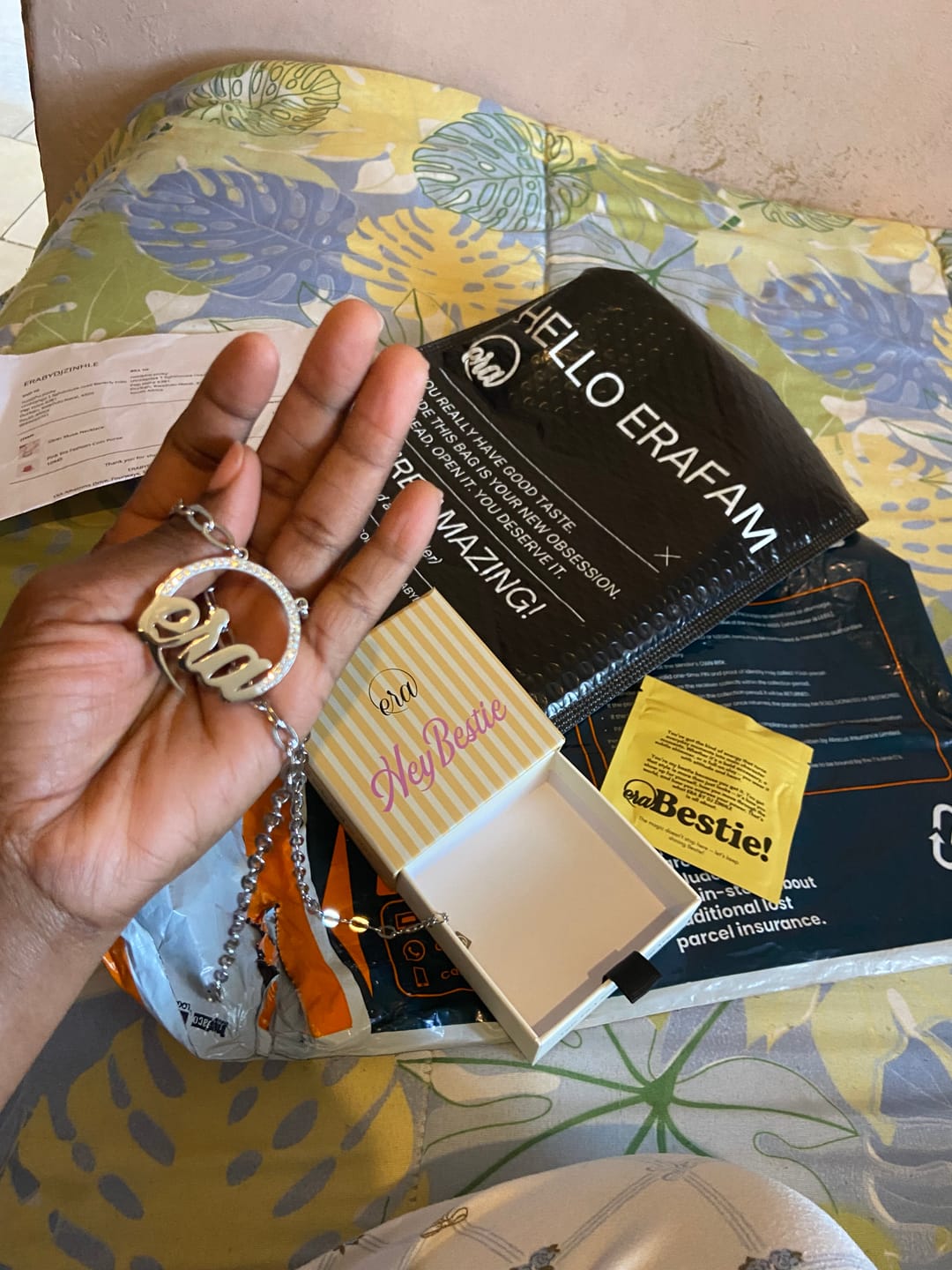 Customer photo review of Silver Muse Necklace