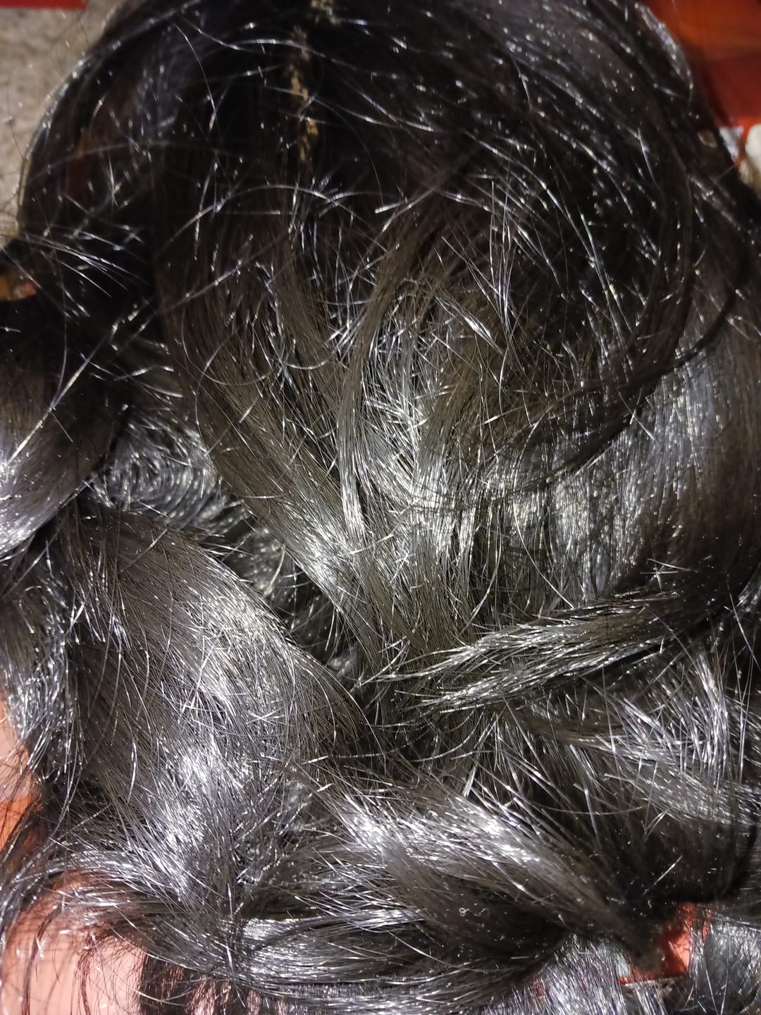 Customer photo review of Sensationnel Bare Lace Human Hair Blend Glueless Bare Luxe Lace Full Lace Wig - UNIT 9
