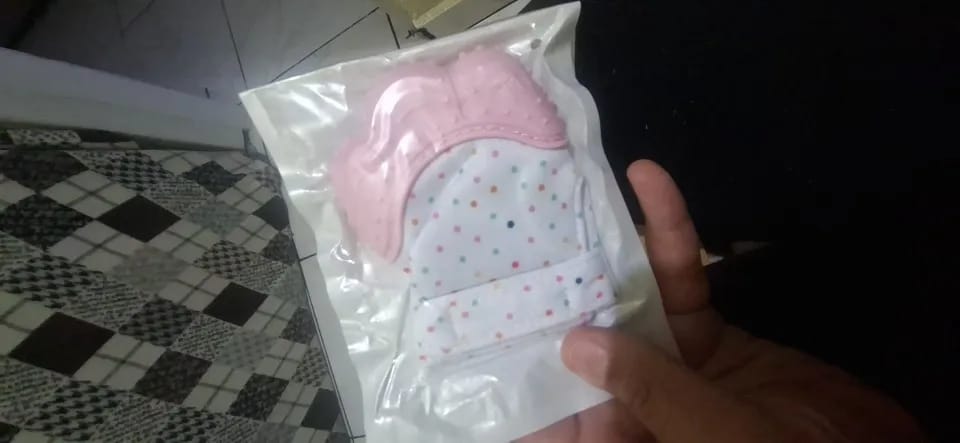 Customer photo review of Baby Teething Mitten [Free Today]