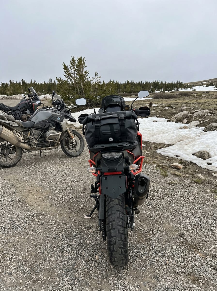 Customer photo review of 30L - Odyssey Adventure Touring Duffel Bag
