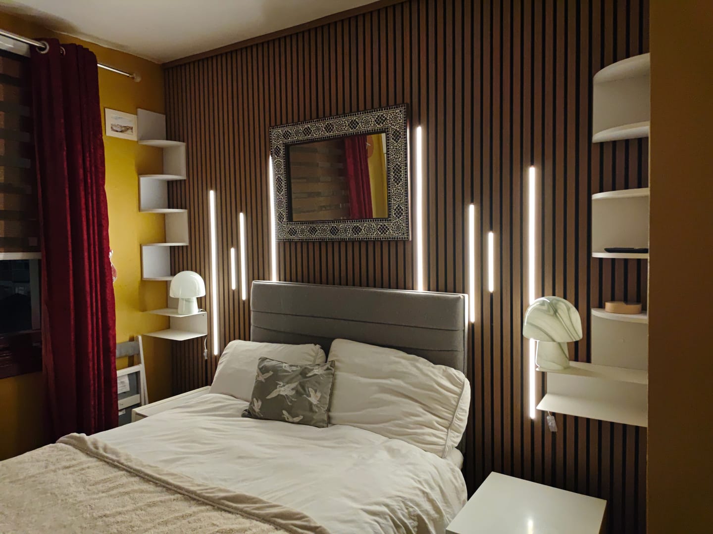 Customer photo review of Natural Oak Acoustic Wall Panel