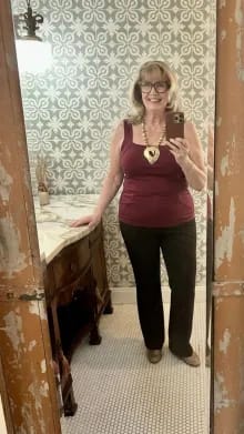 Customer photo review of Débardeur avec soutien-gorge intégré confortable
