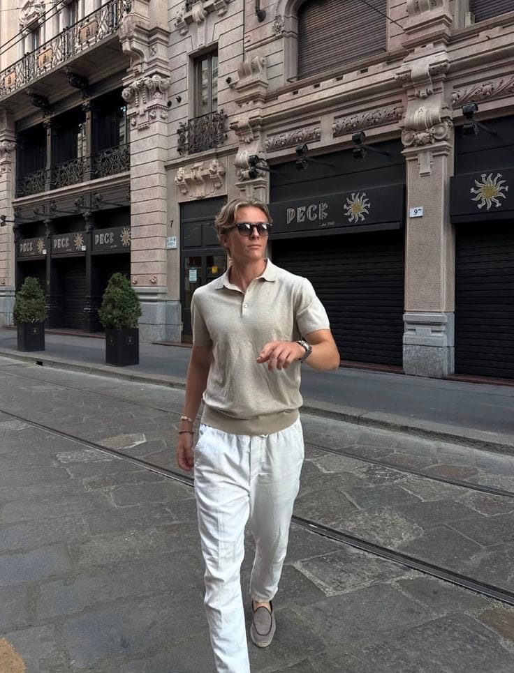 Customer photo review of Mallorca Linen Pantalon