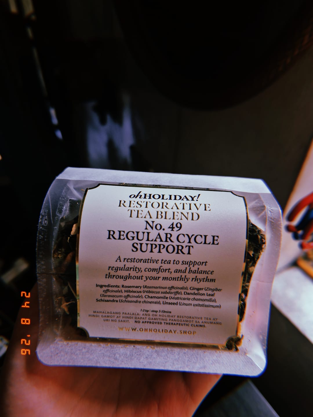 Customer photo review of No. 49 Regular Cycle Support Blend / PCOS