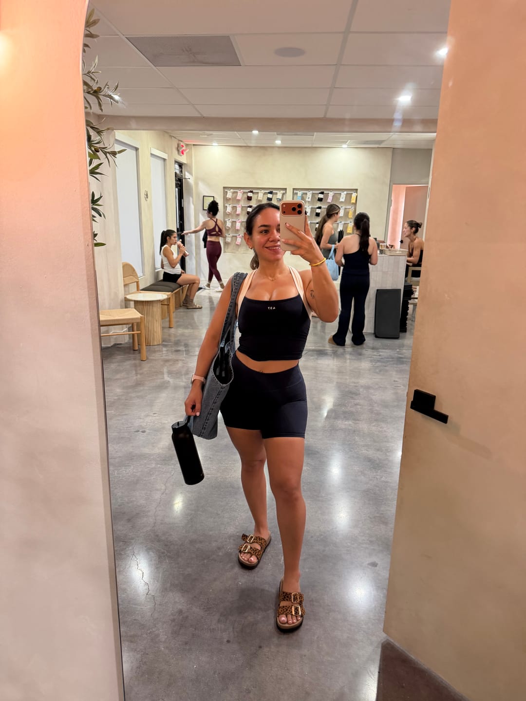 Customer photo review of The Sculpt Tank Navy & Cream