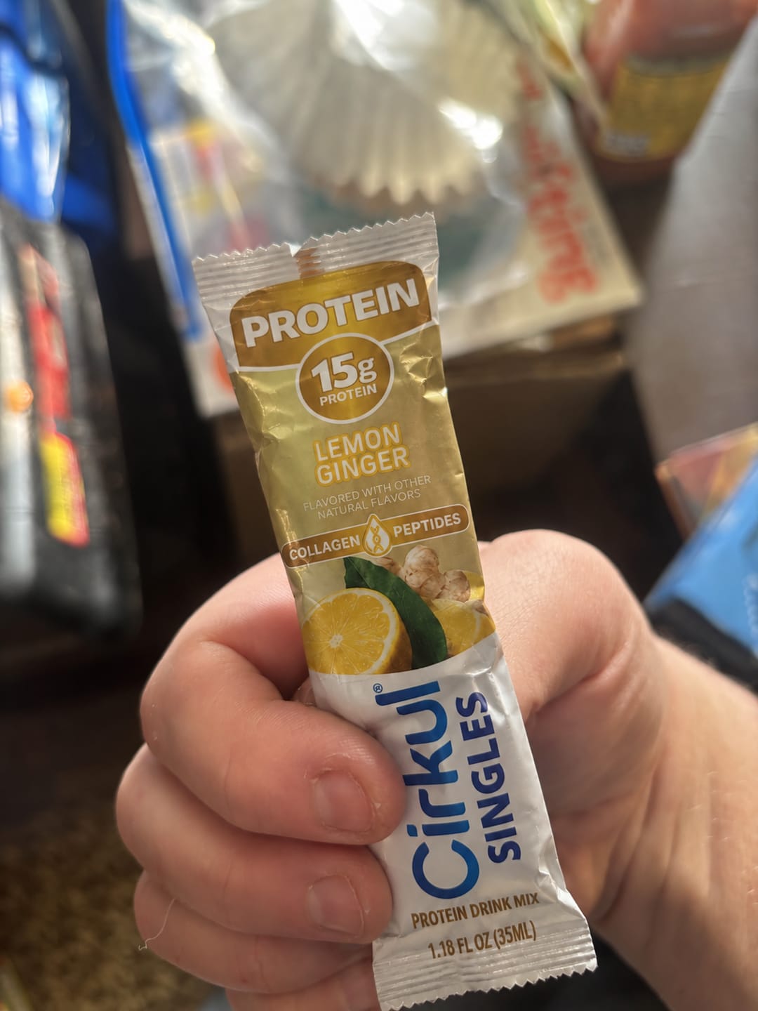 Customer photo review of Protein Lemon Ginger