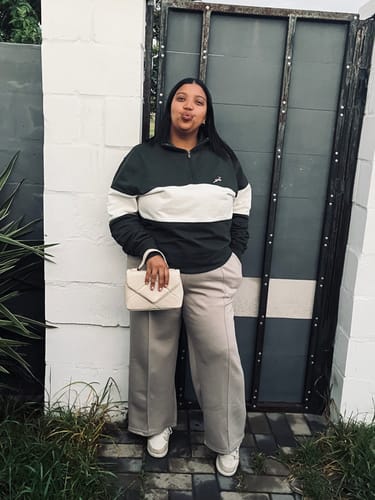 Customer photo review of Springboks Classic Hoop Quarter Zip-OS Green
