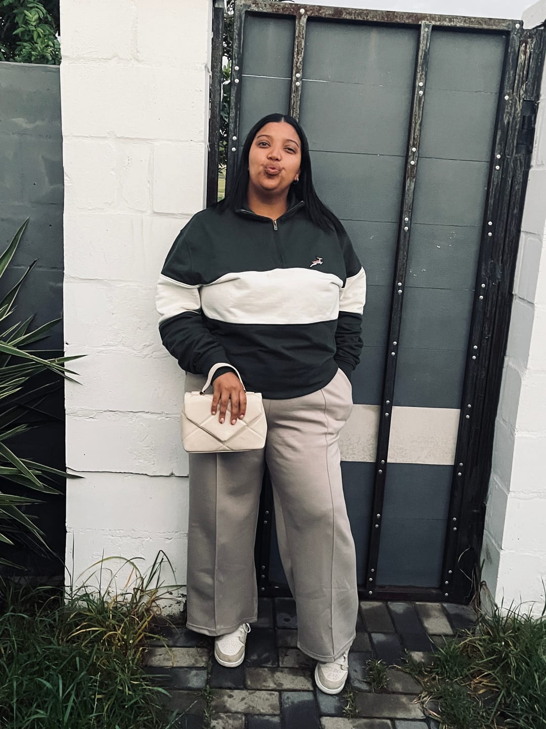 Customer photo review of Springboks Classic Hoop Quarter Zip-OS Green