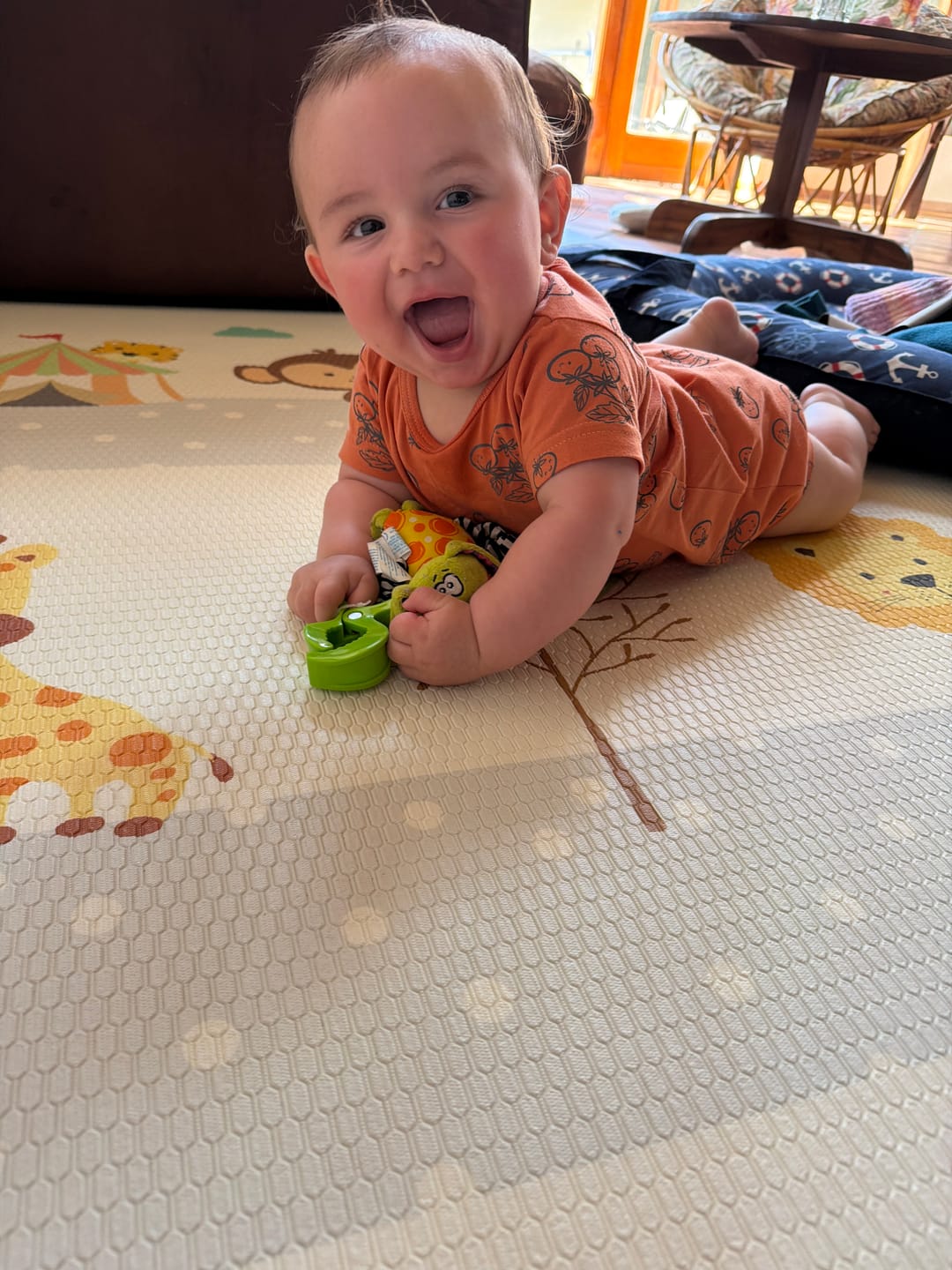 Customer photo review of Safari & Alphabet Play Mat