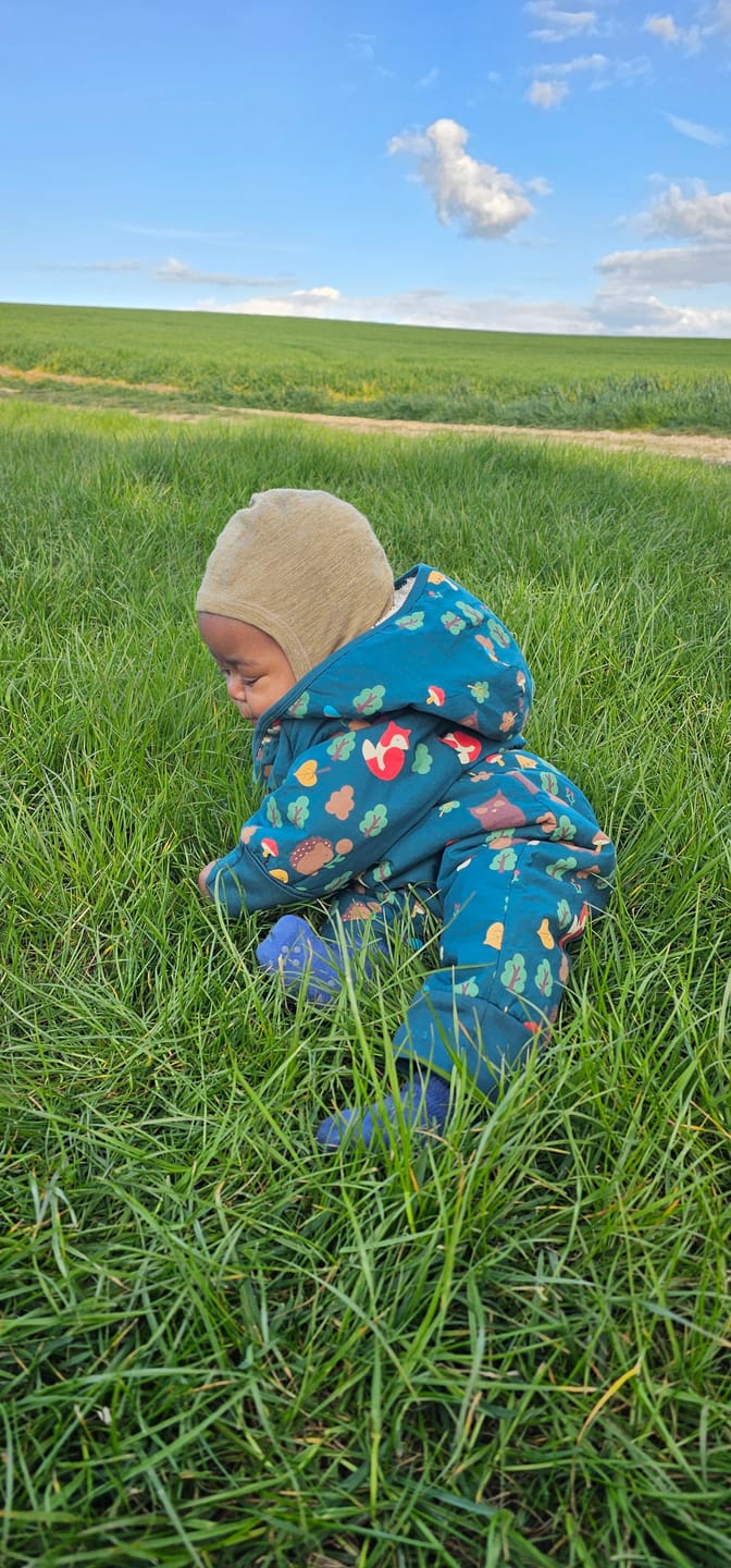 Customer photo review of Enchanted Forest Sherpa Lined Snowsuit