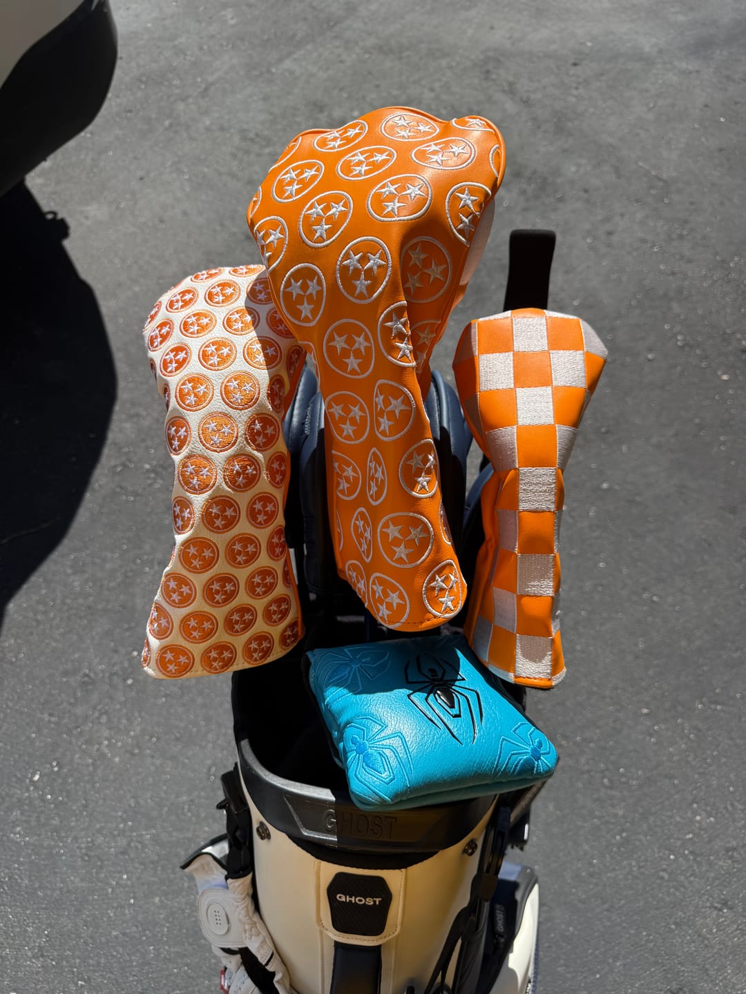 Customer photo review of 3SG - Tri-Star Orange & White Fairway Cover