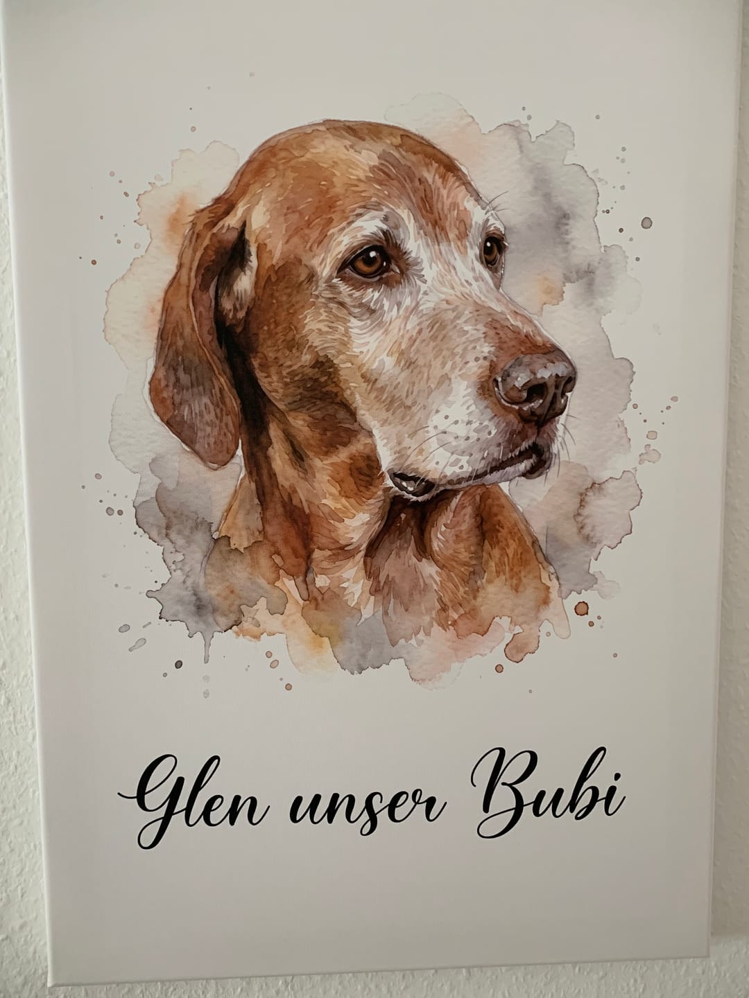 Customer photo review of Tierportrait als Aquarell-Kunstwerk