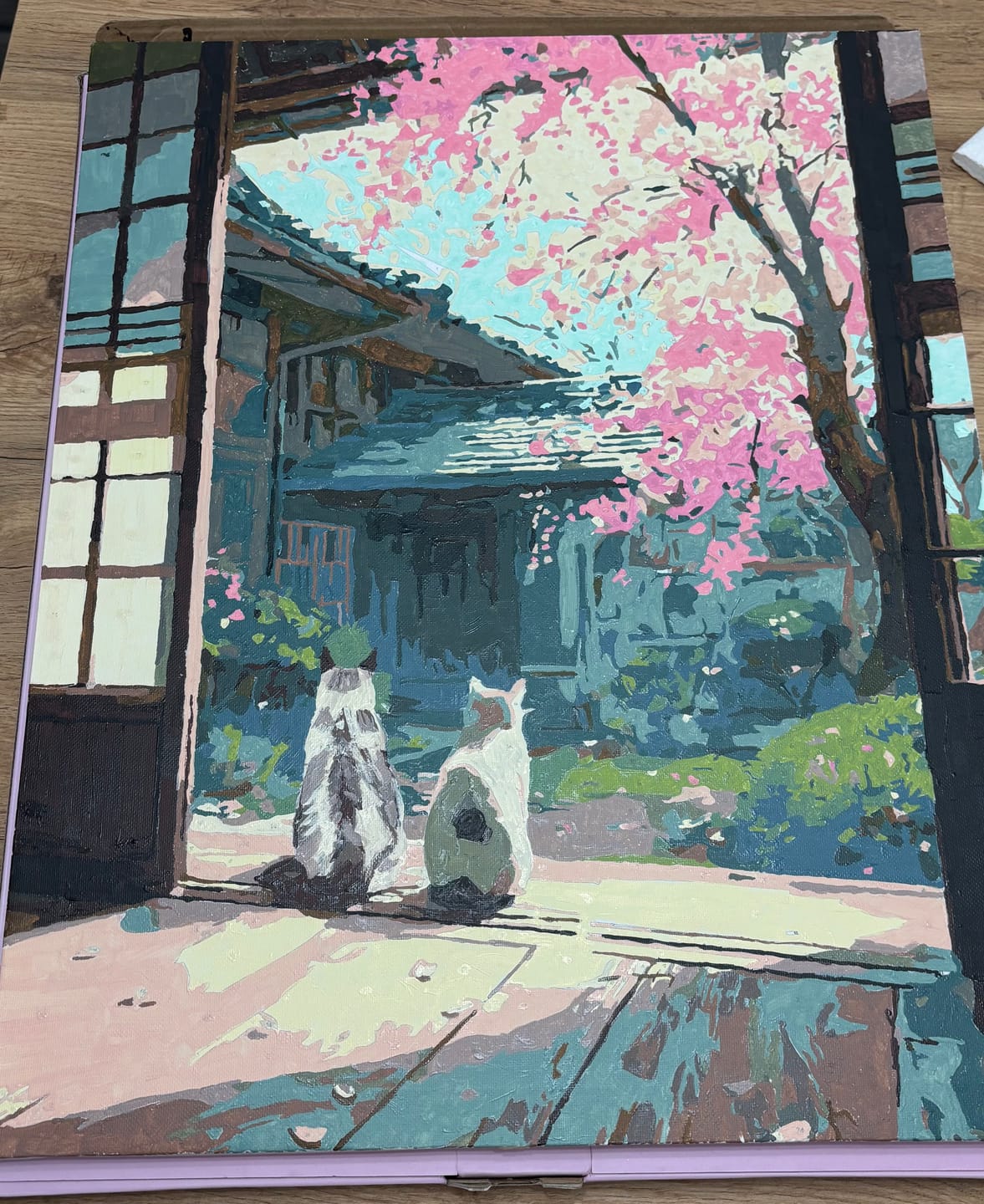 Customer photo review of Japanese stillness | Paint by Number