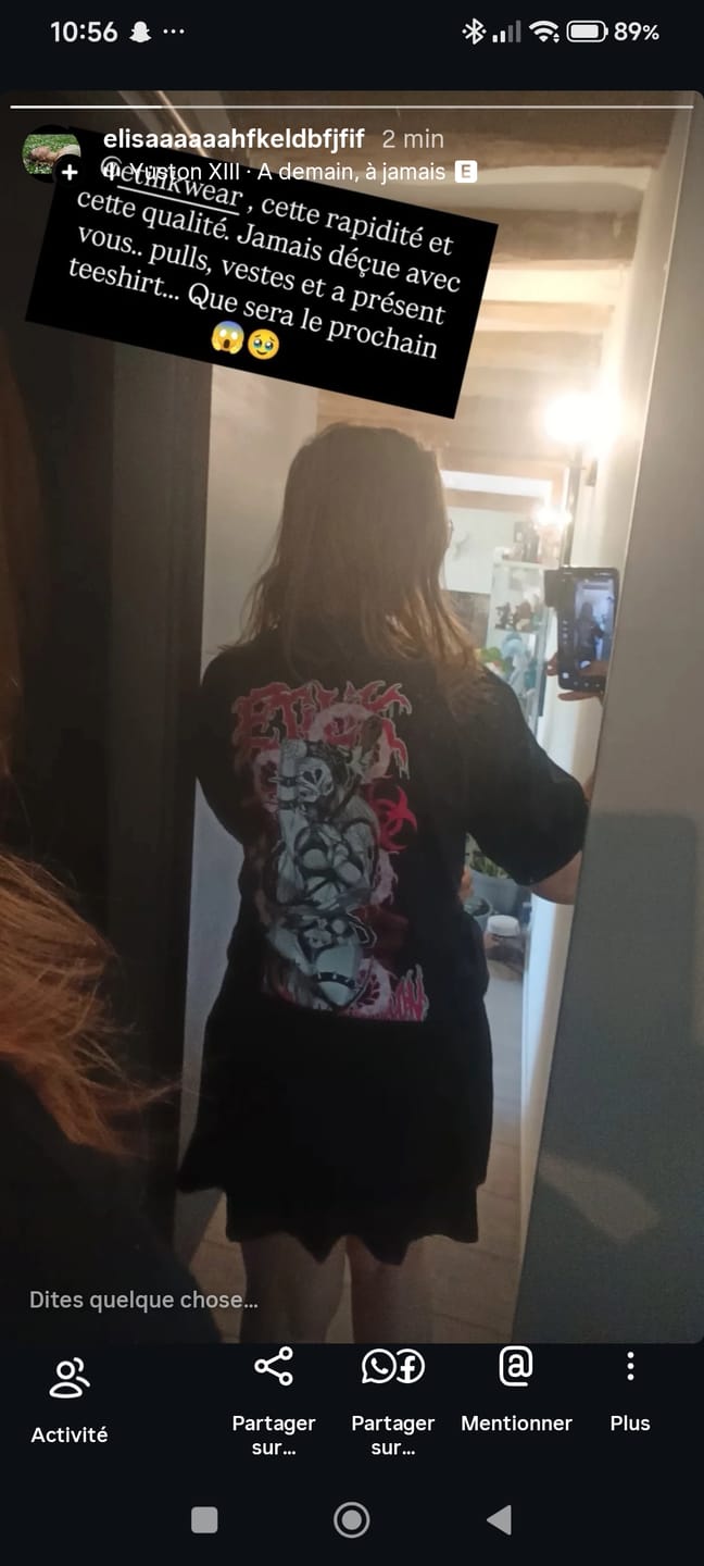 Customer photo review of Domination - T-shirt