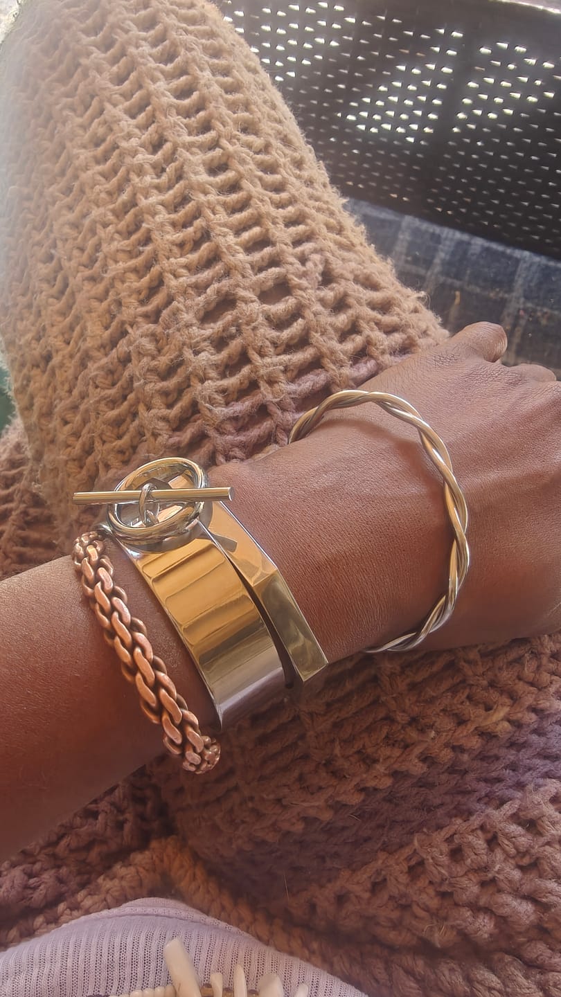Customer photo review of Tahlia Stainless Steel Bangle