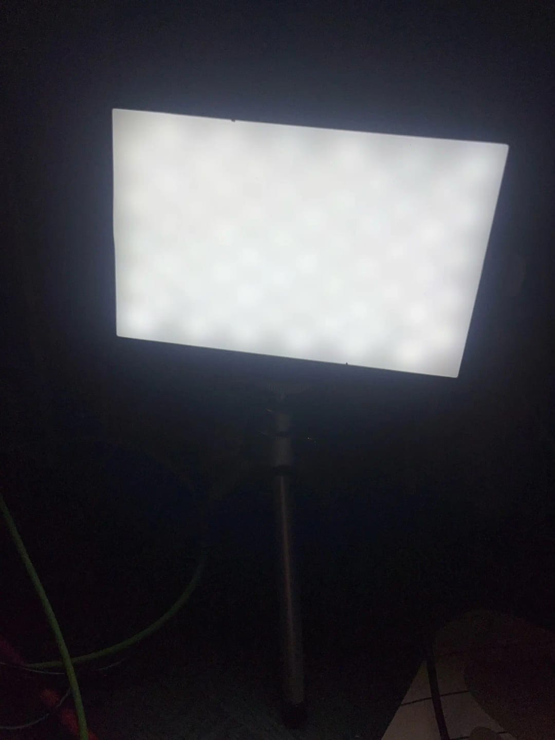 Customer photo review of 6-Inch LED Video & Photography Light Panel Kit with RGB Filters & Tripod Stand - Dimmable Studio Lamp for Live Streaming & Content Shooting