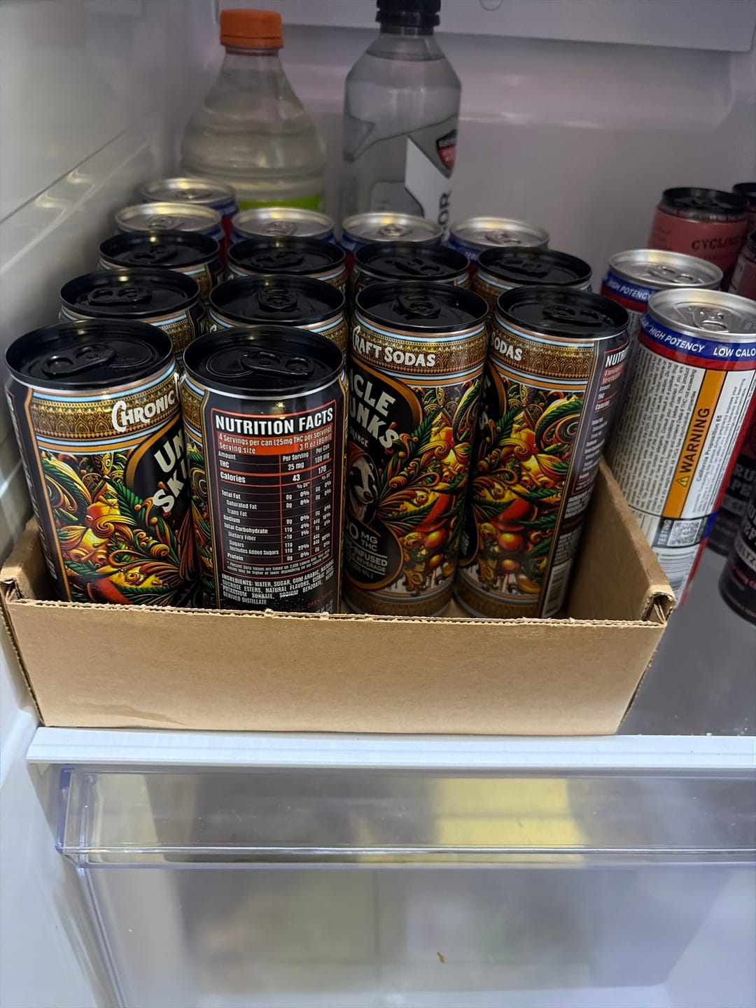 Customer photo review of Orange | 100 mg | 12oz Chronic Craft Soda
