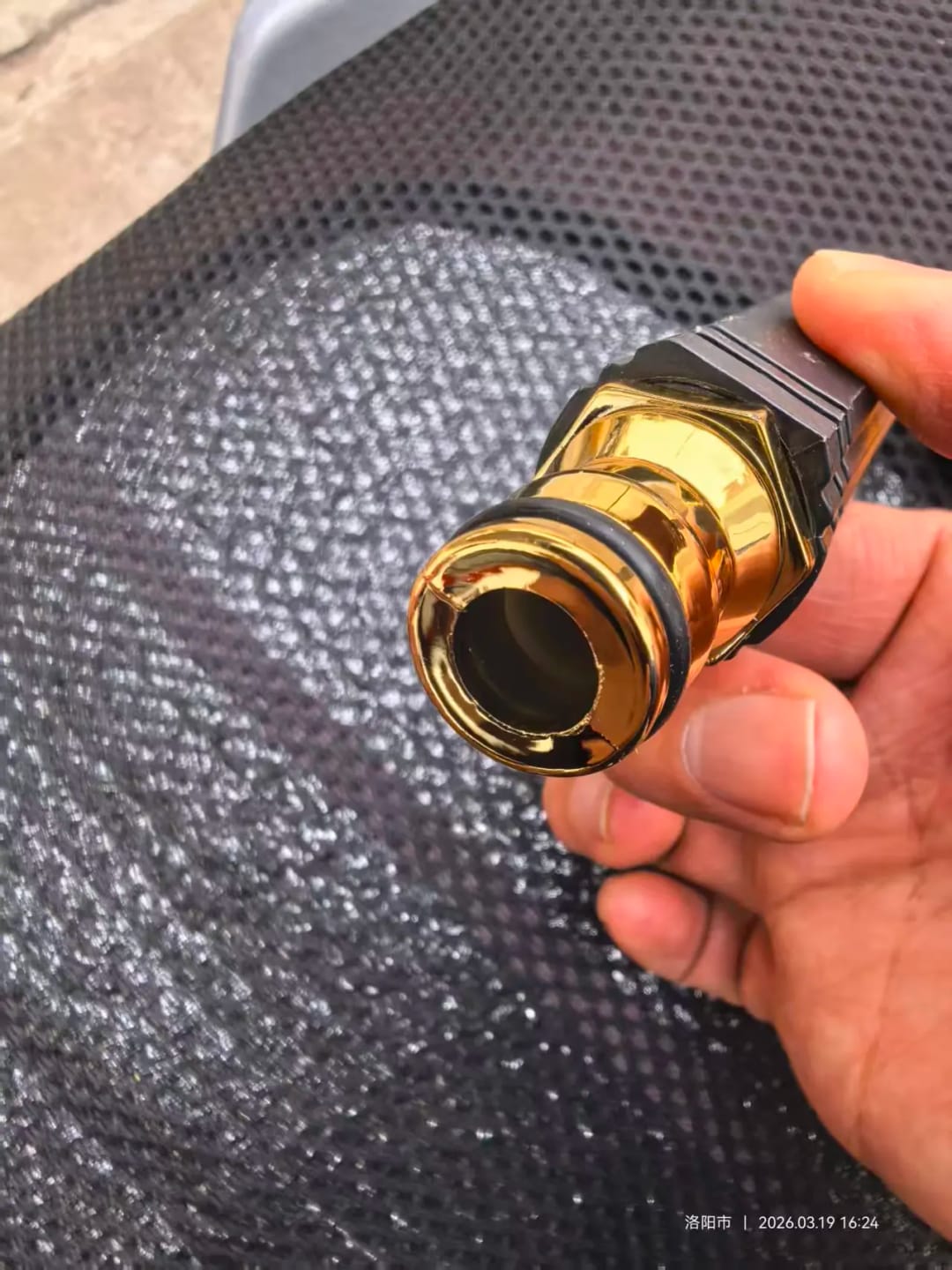 Customer photo review of Boquilla Para Manguera Ajustable | Limpieza y Riego