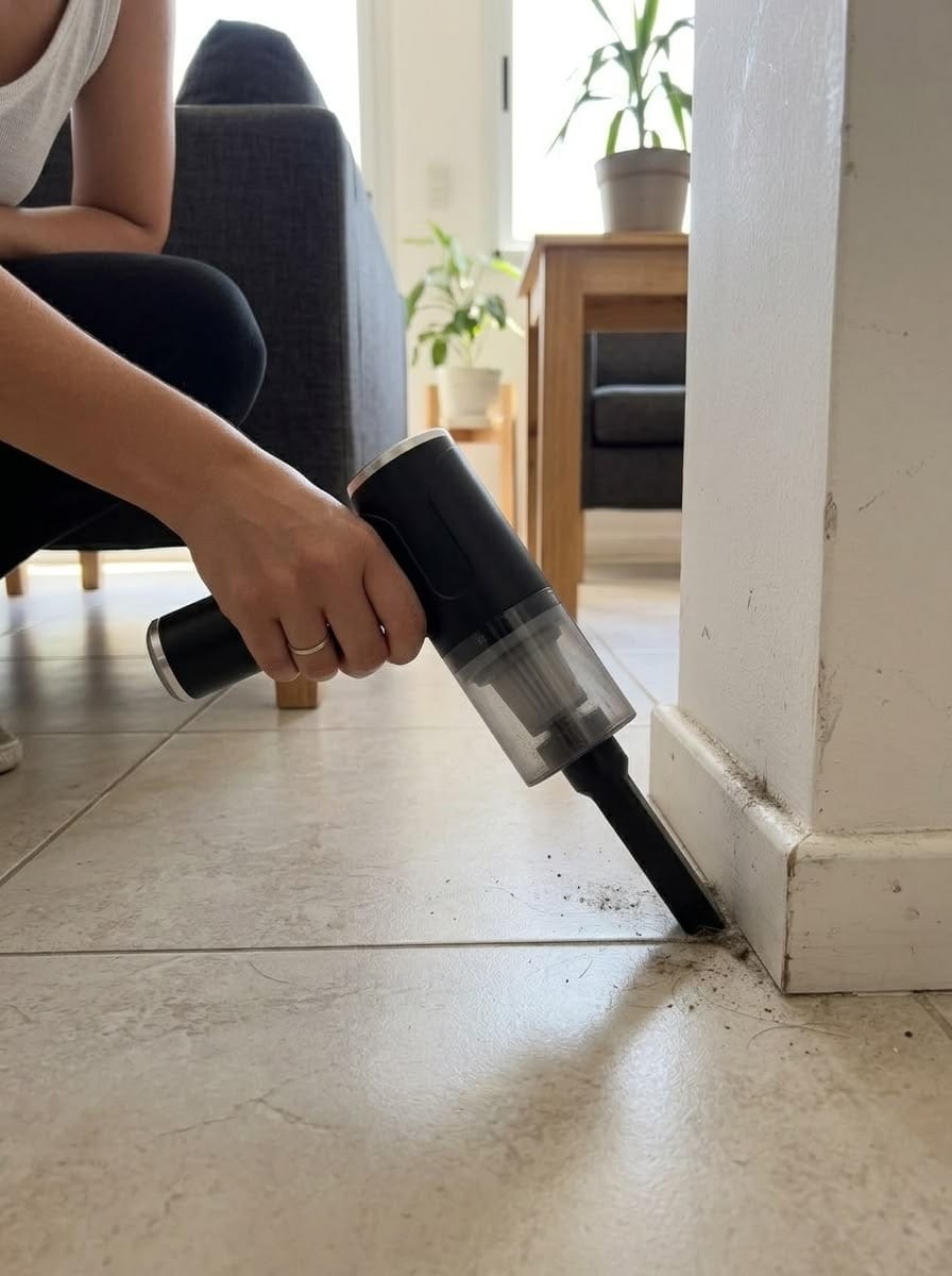 Customer photo review of 3 In 1 Integrated Suction And Blowing Vacuum Combination Vacuum Cleaner USB Charging Small Car Household Vacuum Cleaner