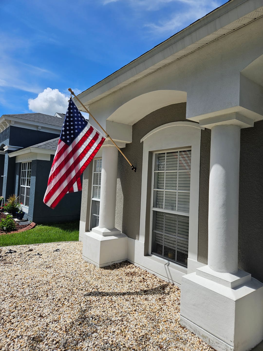 Customer photo review of 3' x 5' American Flag Set
