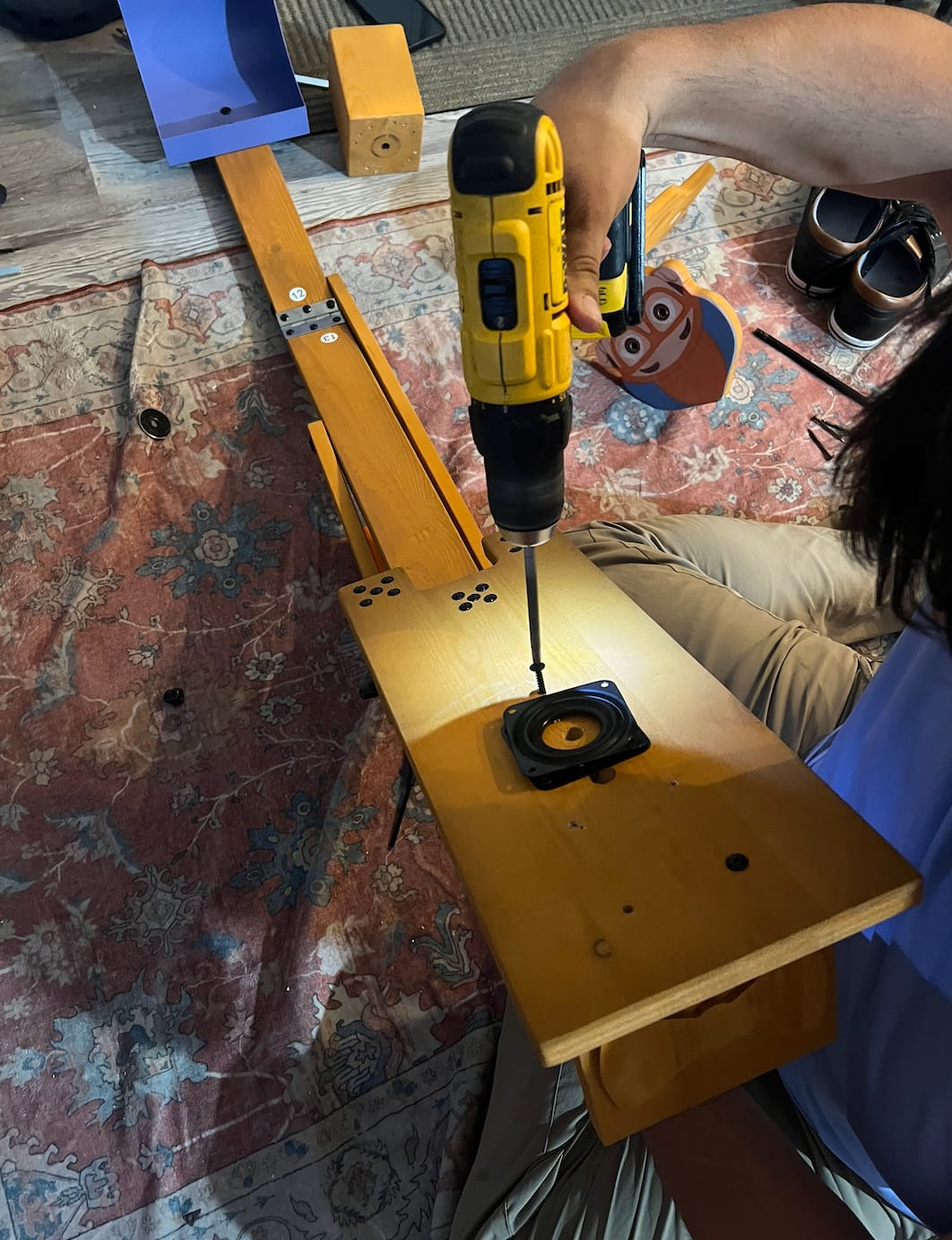 Customer photo review of Blippi Excavator Ride-On Toy – Interactive Construction Fun for Kids