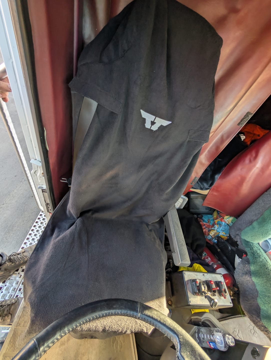 Customer photo review of Waterproof Truck Towel Seat Cover