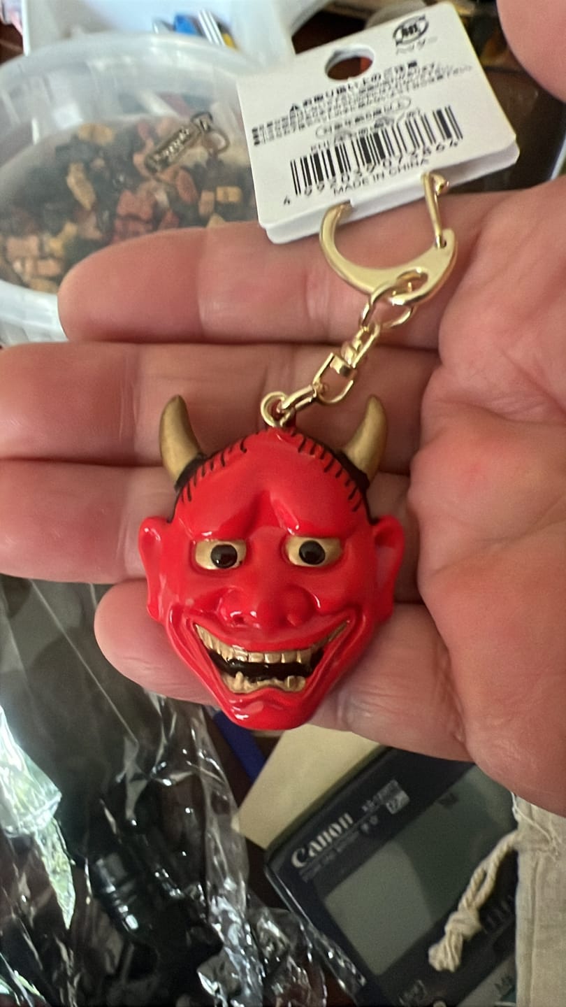 Customer photo review of Japanse Sleutelhanger - Hannya Masker