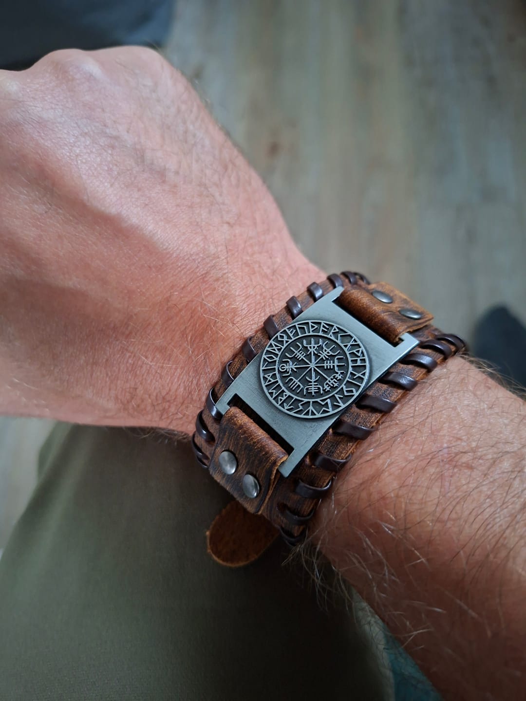 Customer photo review of Vegvisir – Leather Buckle Brown