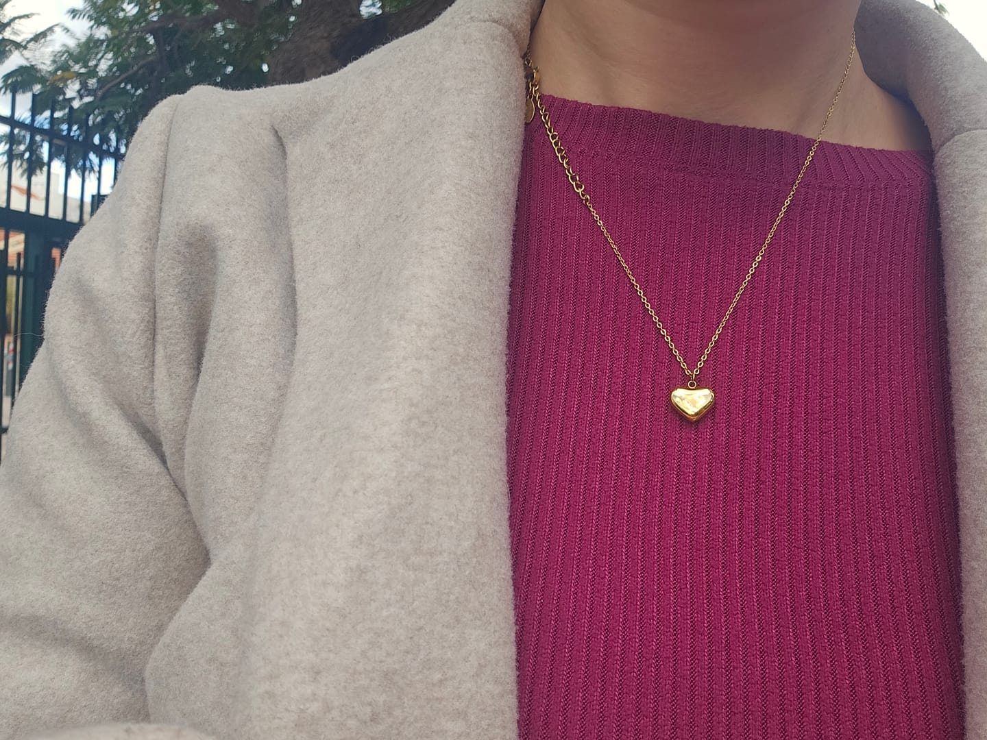 Customer photo review of שרשרת לב קטנה