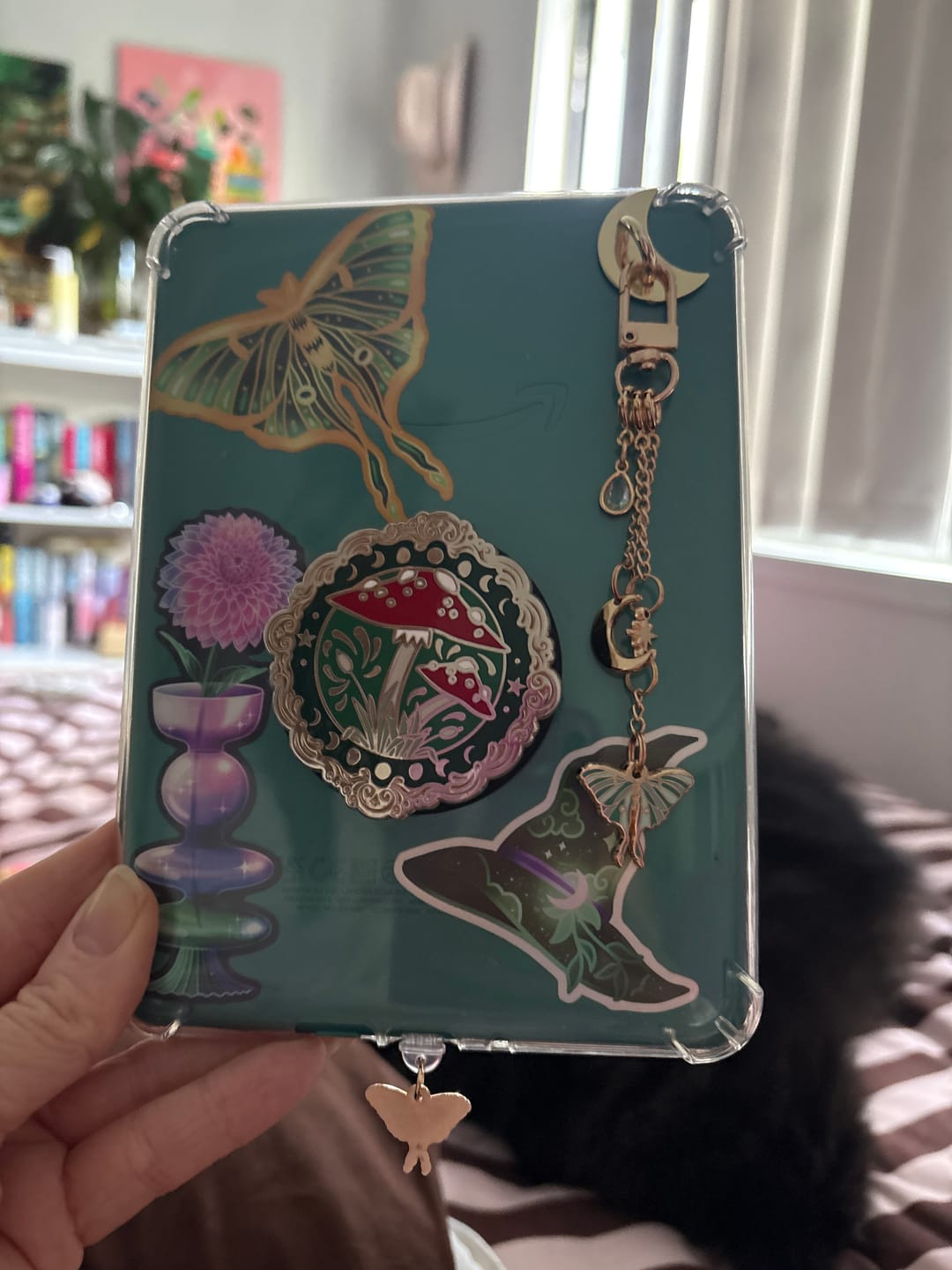 Customer photo review of Luna Moth Charmlet