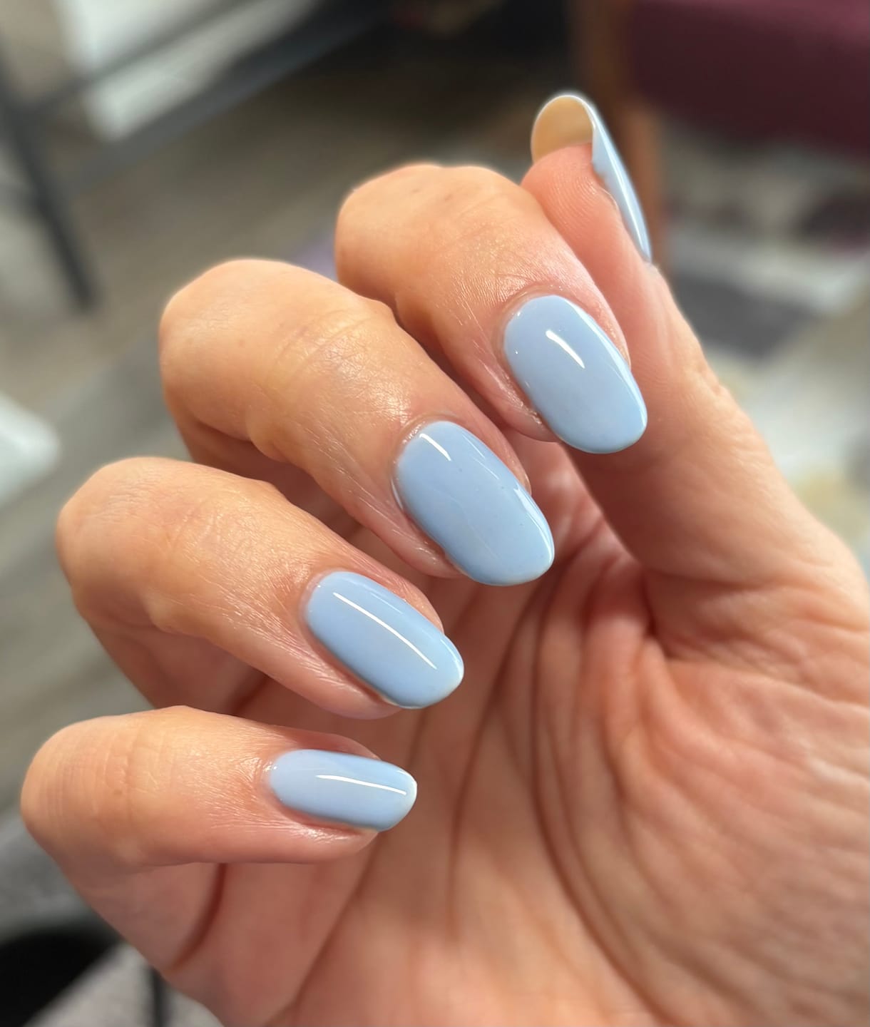 Customer photo review of Blue Chalcedony