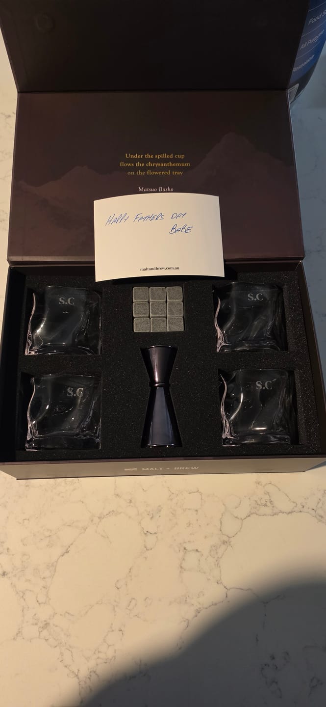Customer photo review of Limited Edition: Glassware Gift Box (1 of 500)