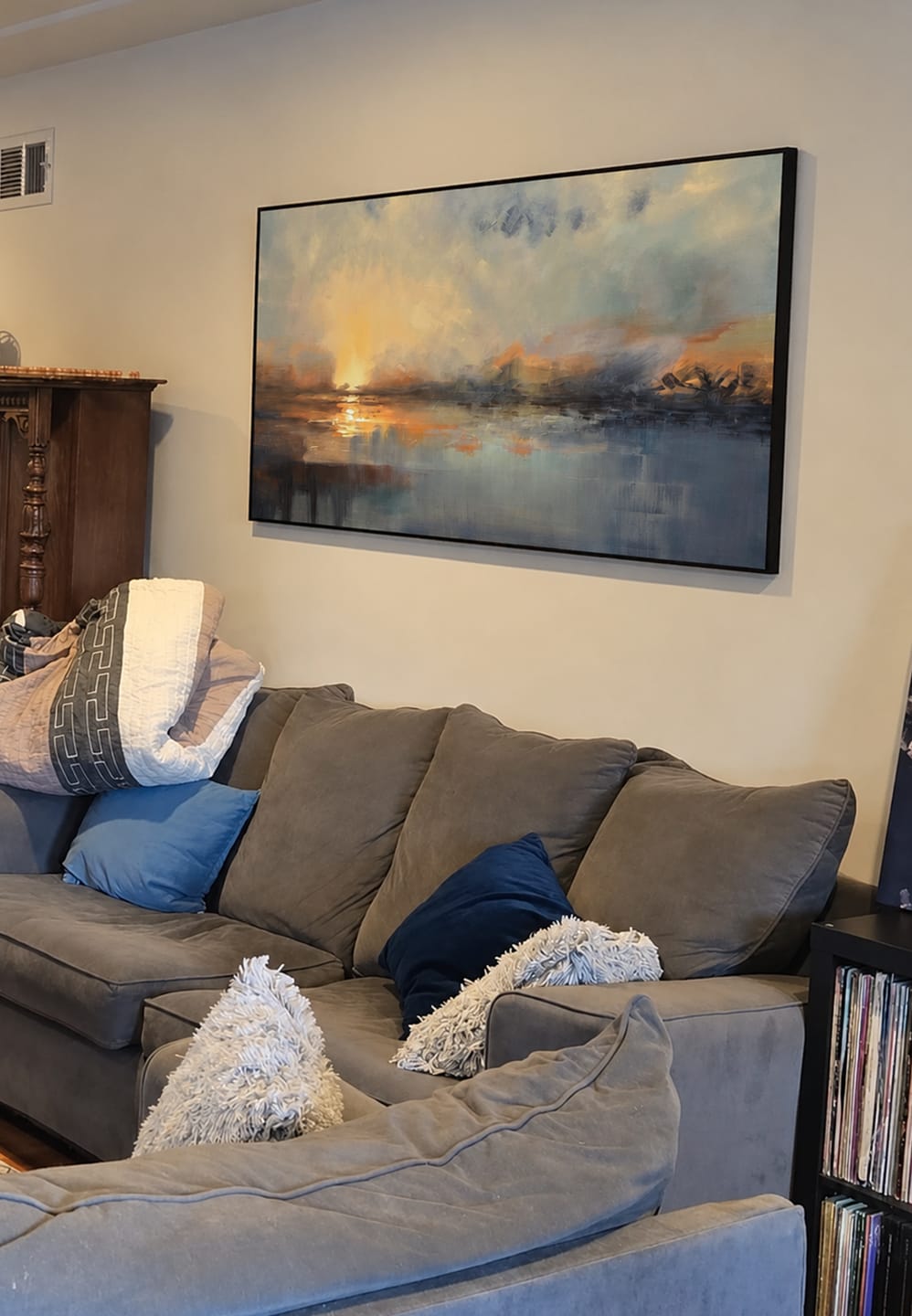 Customer photo review of Abstract Wall Art #VA002
