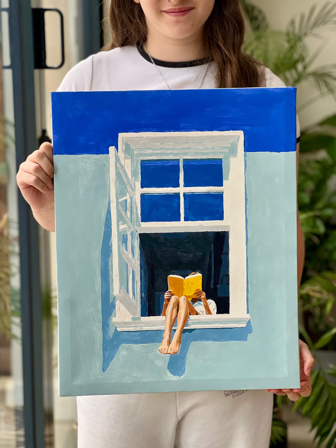 Customer photo review of Window Readings | Paint by Number