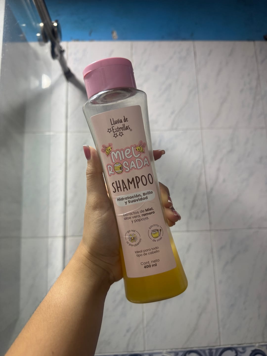 Customer photo review of SHAMPOO MIEL ROSADA