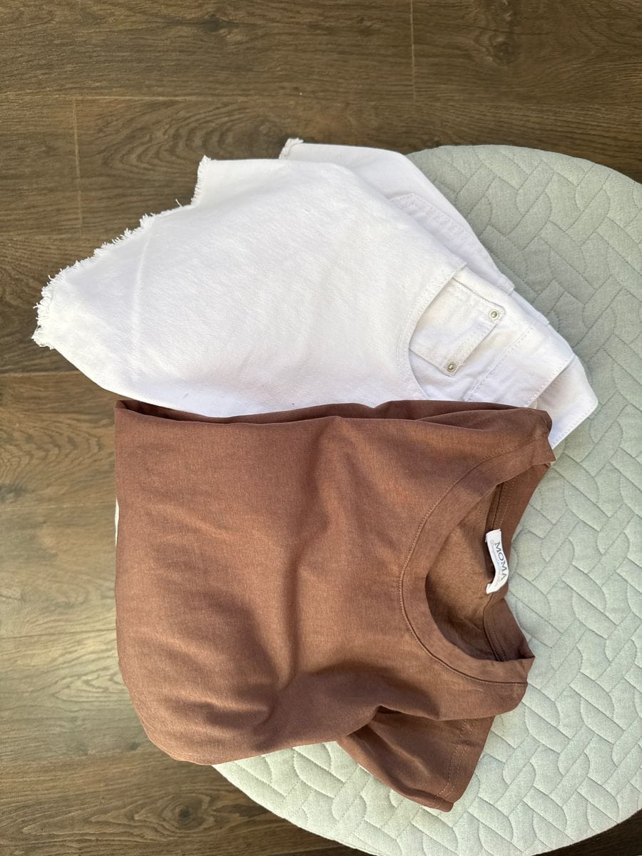Customer photo review of חולצת אוברסייז טיילור חומה