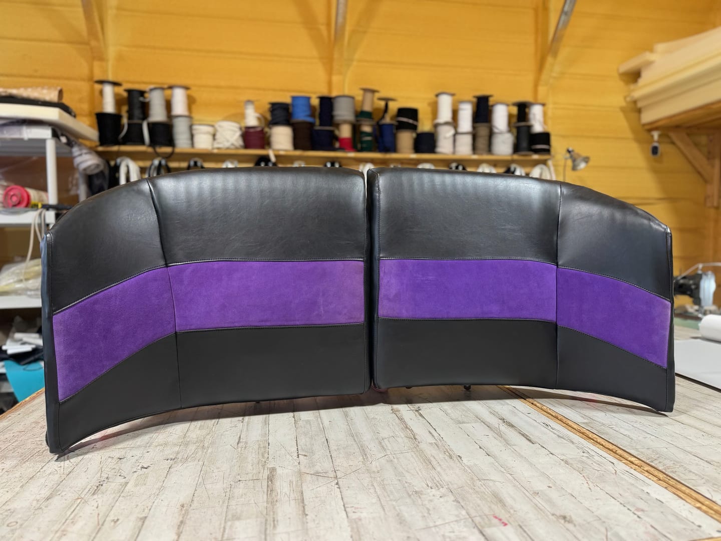 Customer photo review of Calf Suede Double Butt, 4-5 oz | 35+ Colors