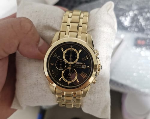 Customer photo review of Seiko Le Grand Sport Solar Chronograph Men's 41.50mm Watch SSC196P-9