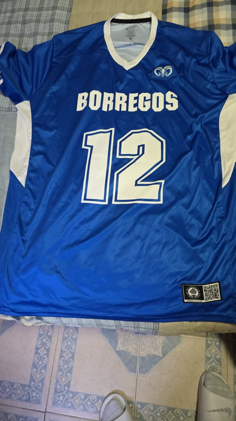 Customer photo review of Jersey Colors BORREGOS C/N Azul, Hombre