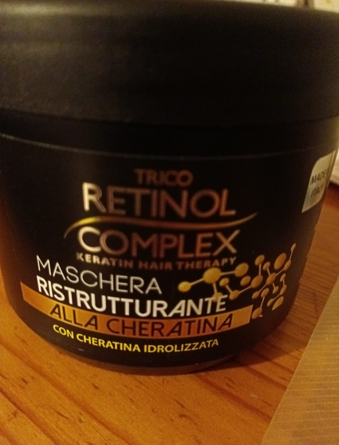 Customer photo review of RETINOL COMPLEX® SHAMPOO E MASCHERA "CHERATINA"