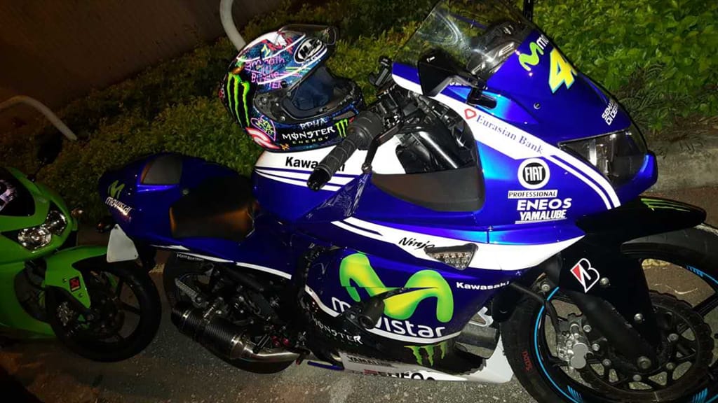 Customer photo review of Ninja 250R EX250 2008 - 2012 Movistar Fairing Kits