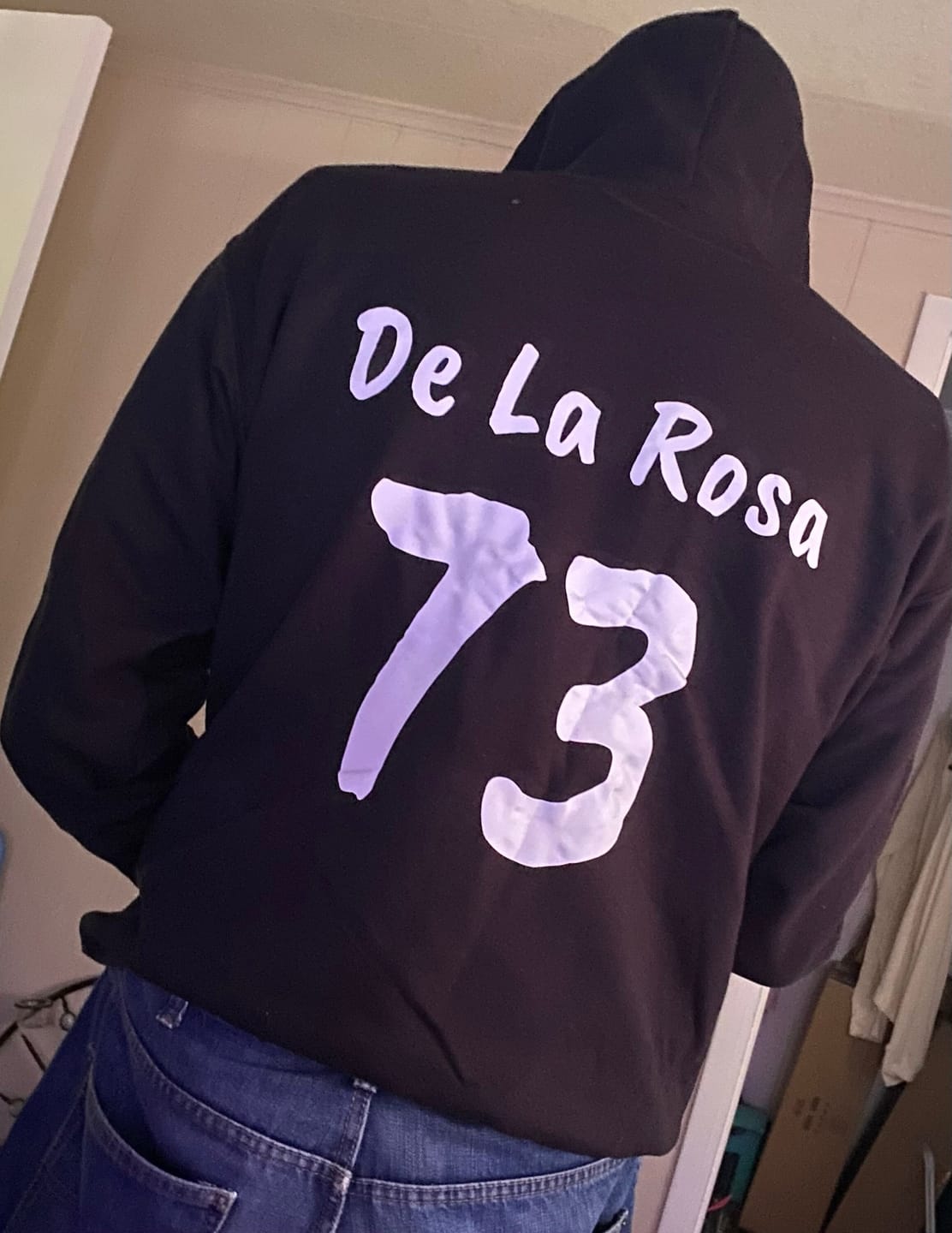 Customer photo review of Custom All-Over Print Performance Hoodie